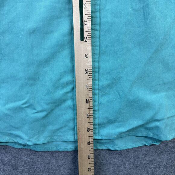 Stratos Boats Fishing Shirt Mens L Teal Vented 10X Short Sleeve Button Up Vtg - Picture 8 of 10